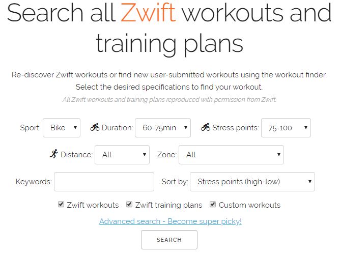 SEARCH WORKOUT