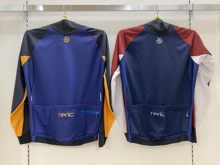 reric アクシス長袖ジャージ 秋冬 サイクルジャージ