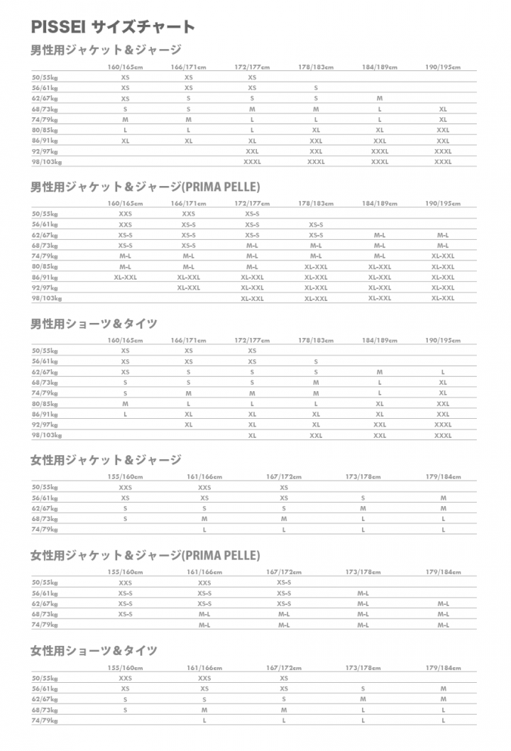 pissei2022_sizechart