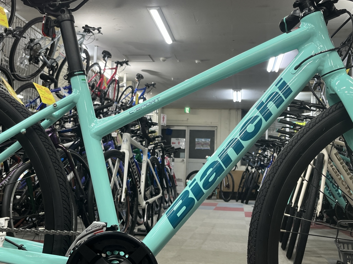 【BIANCHIの大人気クロスバイク】残り台数少なくなってきました。C SPORT2まだあります!! | スポーツ自転車のことならY's Road 府中多摩川店