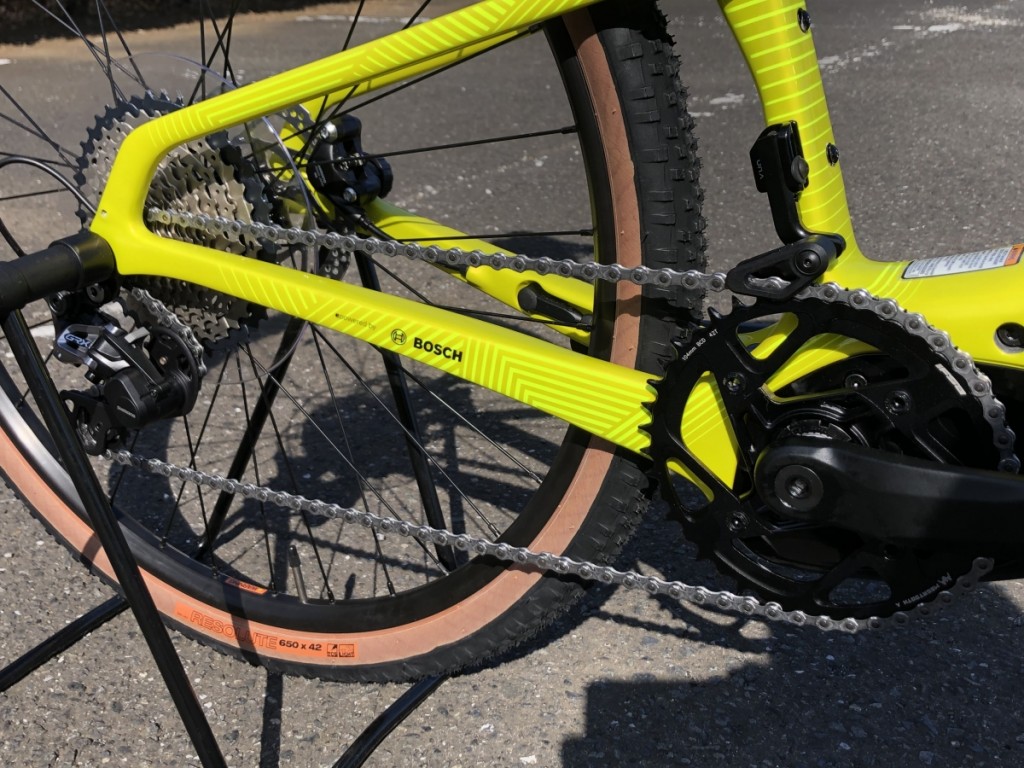 IドライブトレインはSHIMANOのGRX 1x11s仕様