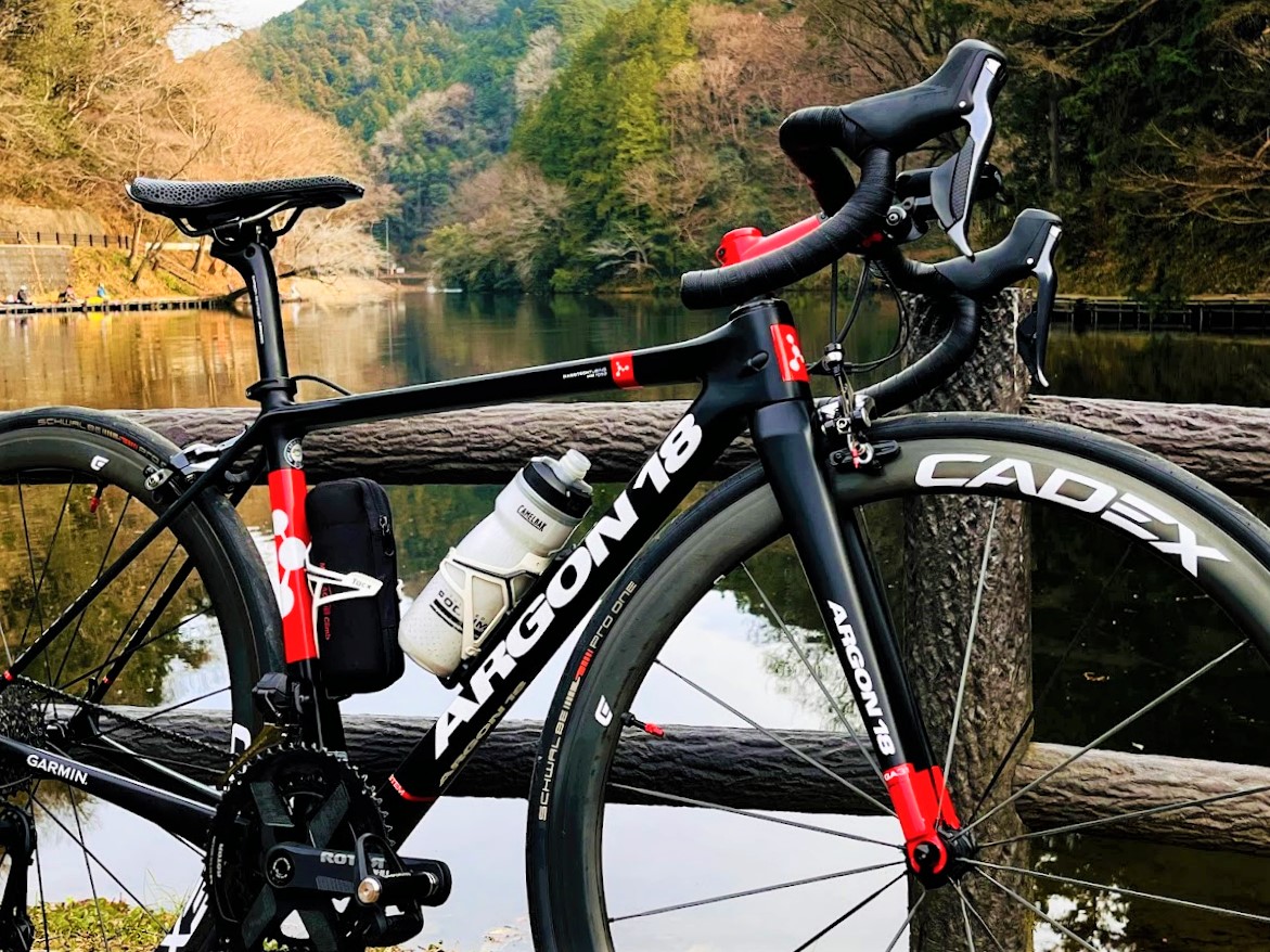 鎌北湖　ロードバイク　サイクリング
