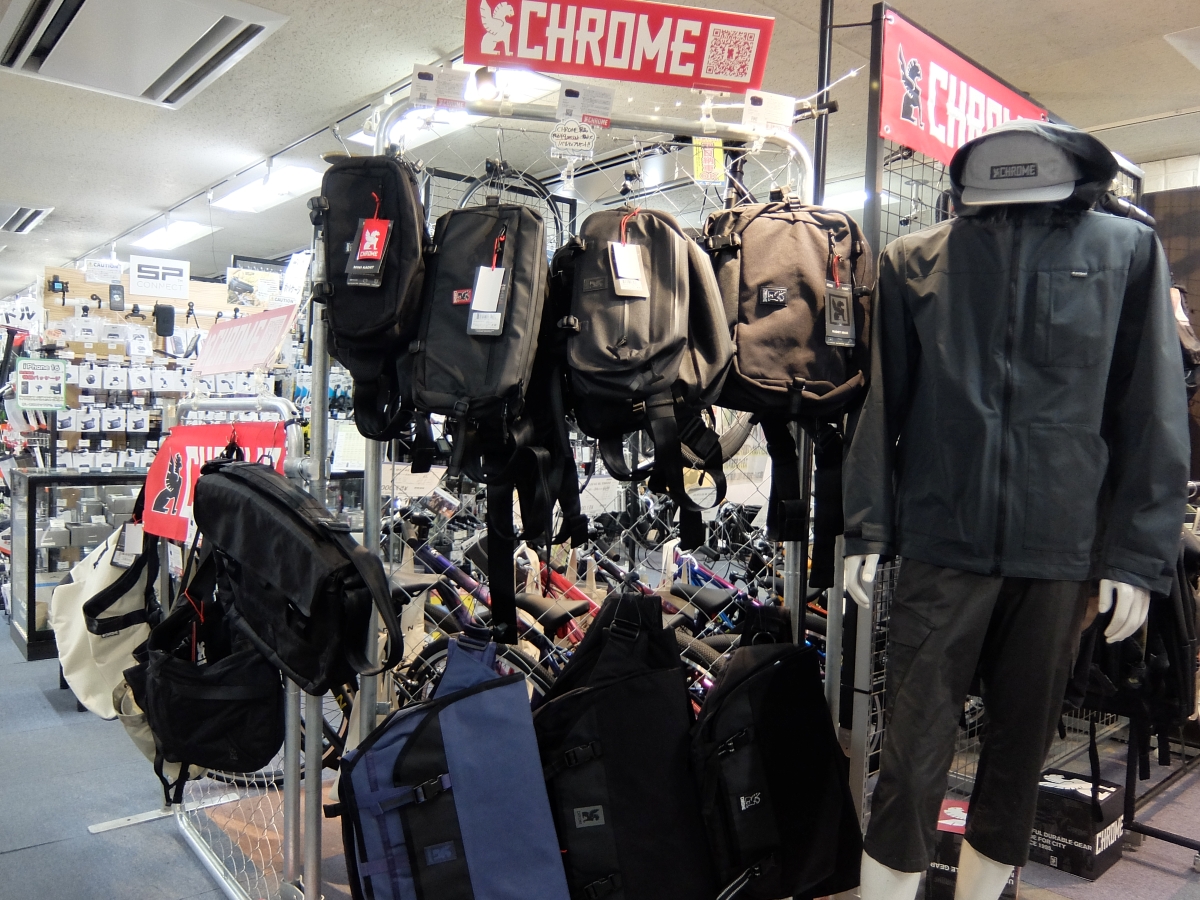 【CHROME】完全防水のバッグお探しの方も必見！春の新作入荷してます！！ | 池袋で自転車をお探しならY's Road 池袋本館
