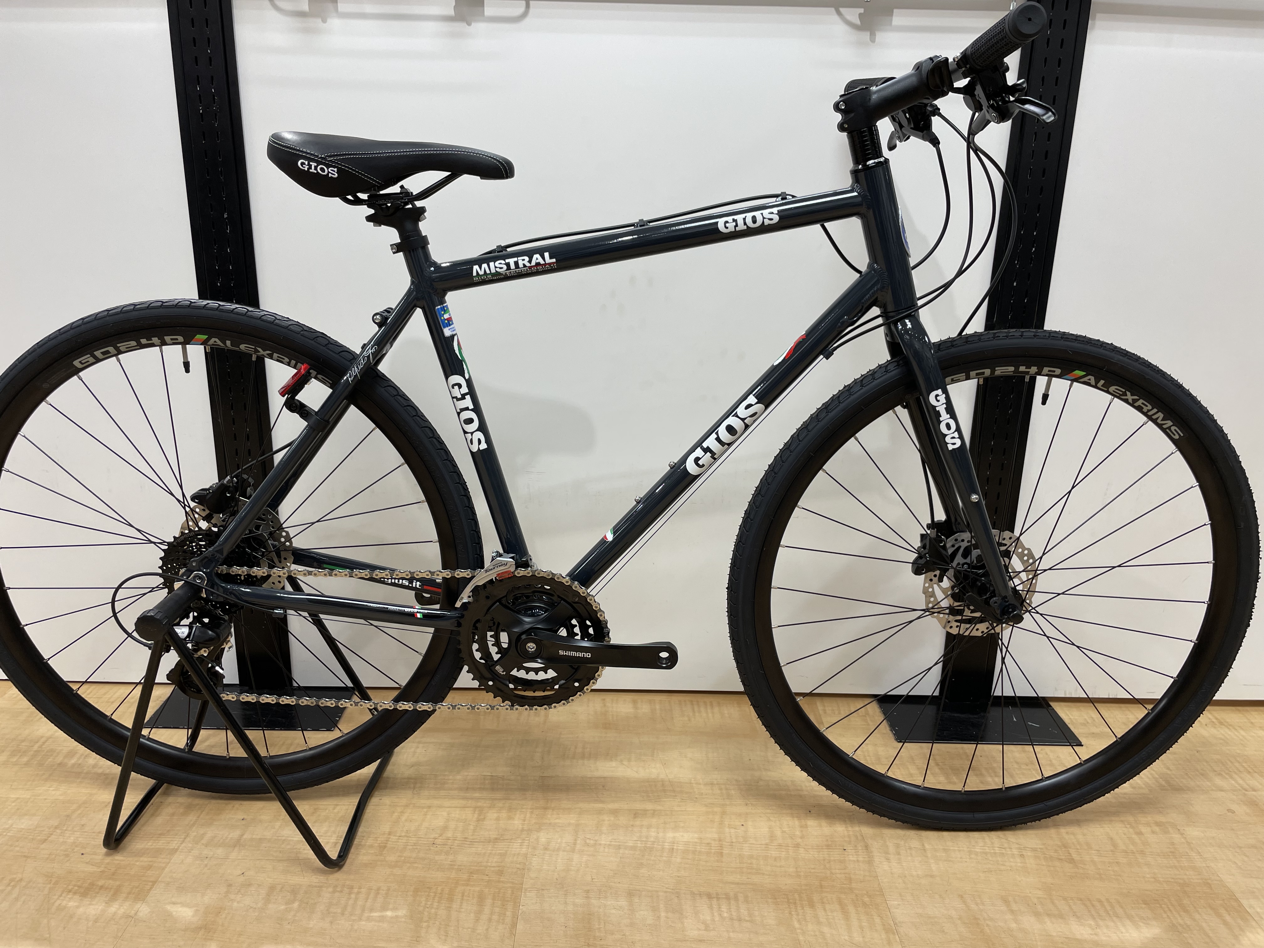 GIOS MISTRAL DISC HYDRAULIC GIOS BLUE BLACK GRAY ジオス ミストラル ディスク 定番 人気 油圧 クロモリ