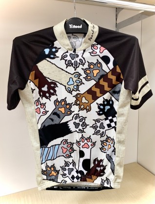 PEARL iZUMi　プリント　ジャージ　キャットパーソン　猫　自転車　夏用　ウェア　ジャージ　パールイズミ