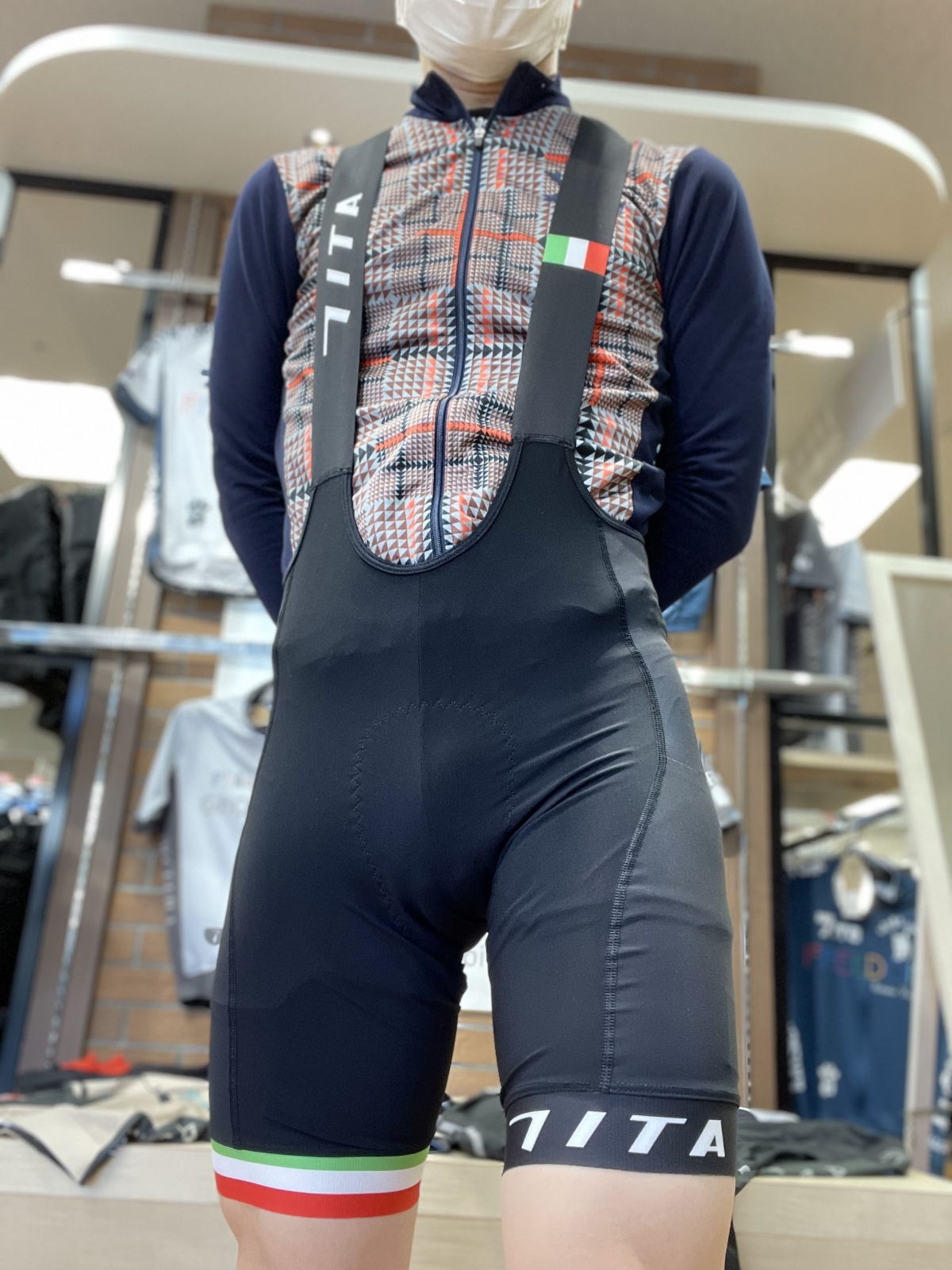 7ITA 2024 SS 入荷 安い DART X BIBSHORTS フェイスブック 公式 GOLD PAD ビブショーツ ポケット付き ZENTITH ブルベ おすすめ スタッフ着用 ロングライド向き