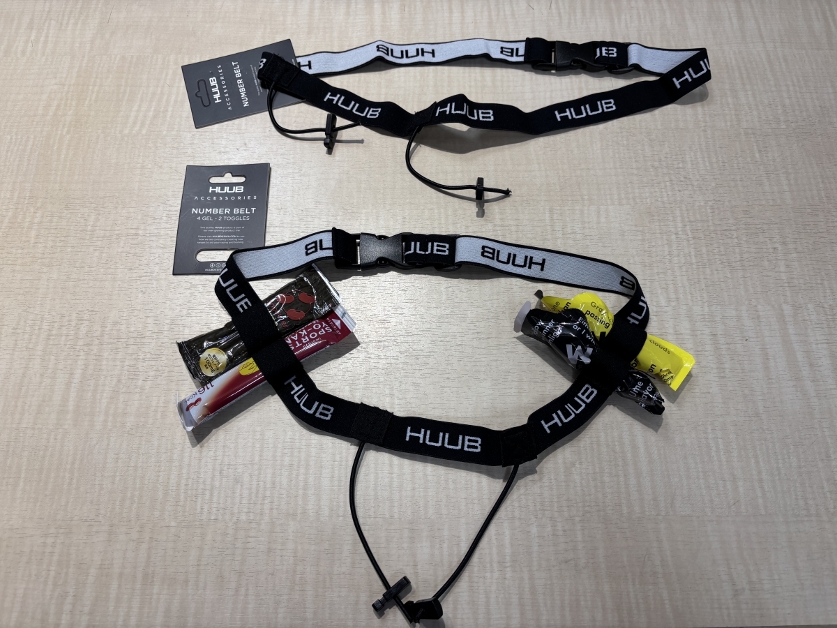 HUUBHUUB NUMBER BELT 2 GEL トライアスロン 必須アイテム ゼッケンベルト ナンバーベルト