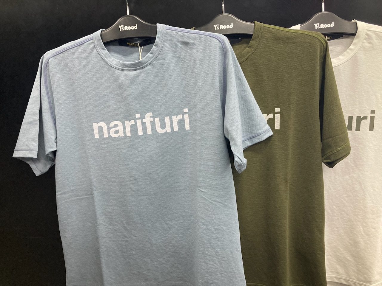 narifuri アクティブメッシュバックポケットTシャツ